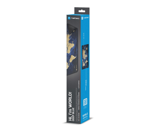 Natec PODKŁADKA POD MYSZ WORLD DEEP BLUE 800X400MM - 1470238 - zdjęcie 5